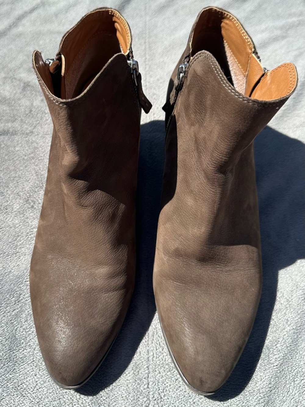 Frye Judith Women's Brown Suede Ankle Boots - Classic Pointed Toe